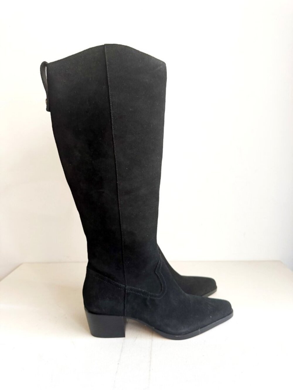 Dolce Vita Women's Virona H20 Knee High Boot Black Suede 8.5